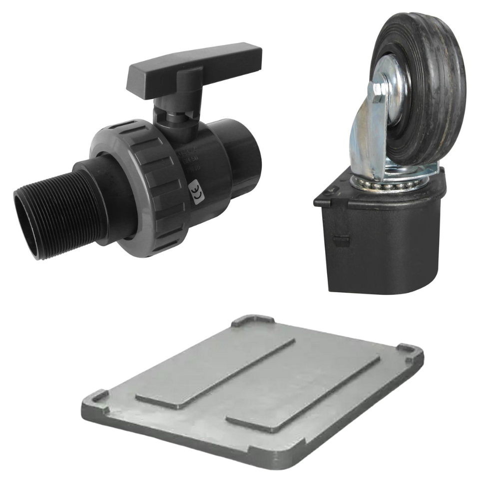 COPERCHIO PER CONTENITORE 600L - Grigio, In Polietilene, COP60F