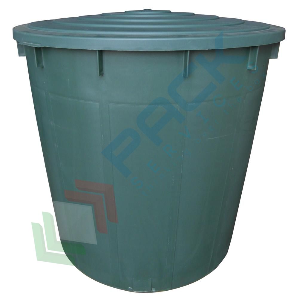 Bidone acqua piovana in HDPE, 500 Lt