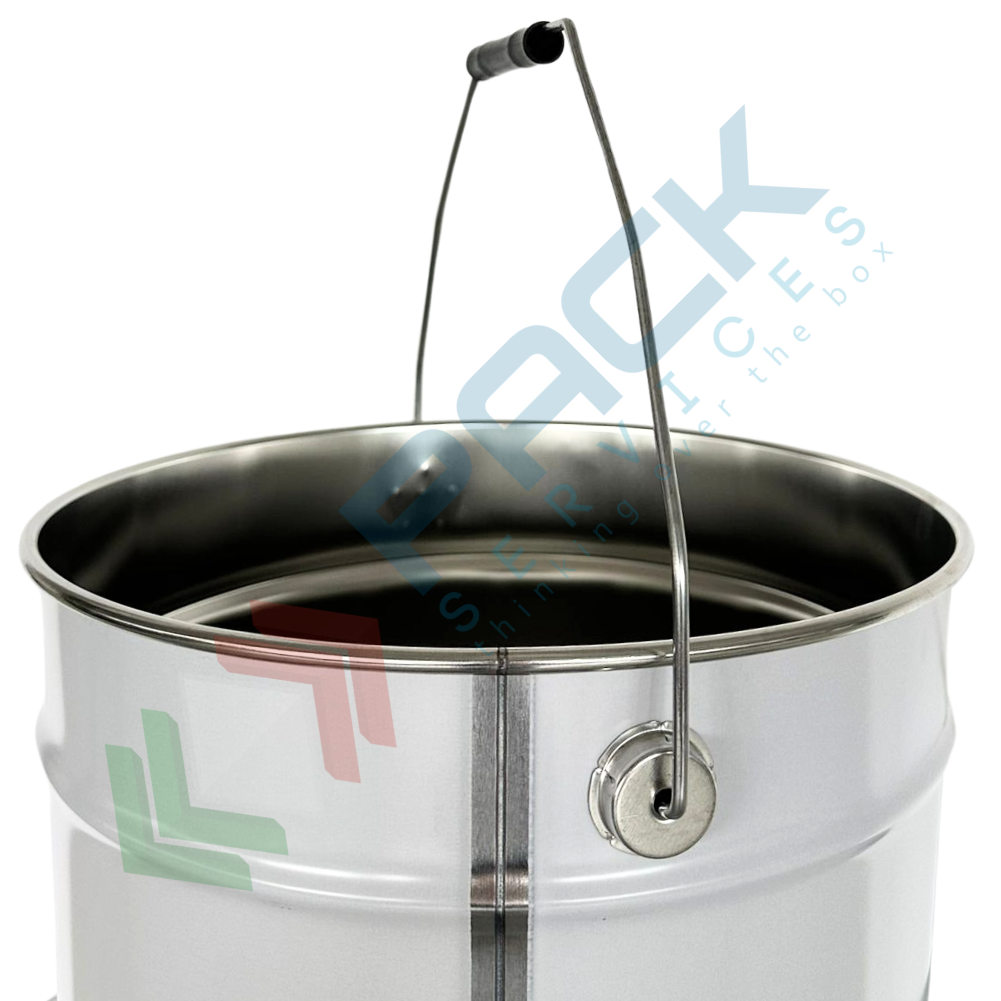 Secchio Inox Secchio conico 20 Lt, Ø 292 x 365 mm, bianco/grezzo