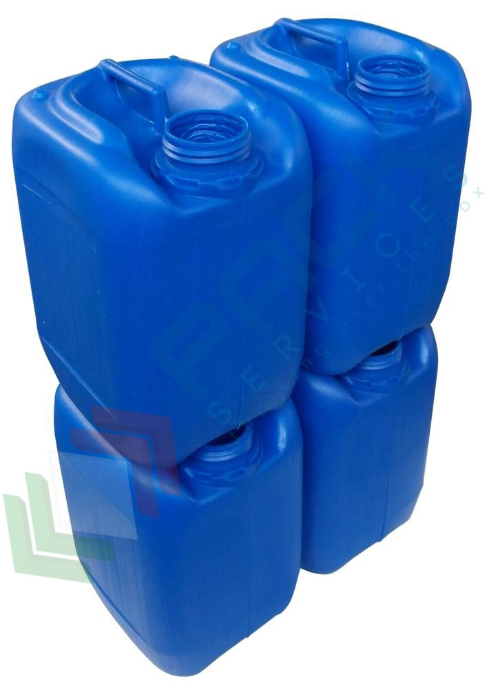 Tanica in plastica blu 5 litri UN sovrapponibile senza chiusura