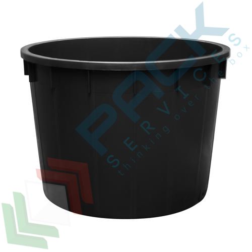 Mastello vivaio in HDPE, 1000 Lt, Ø 134 x 95 cm, nero