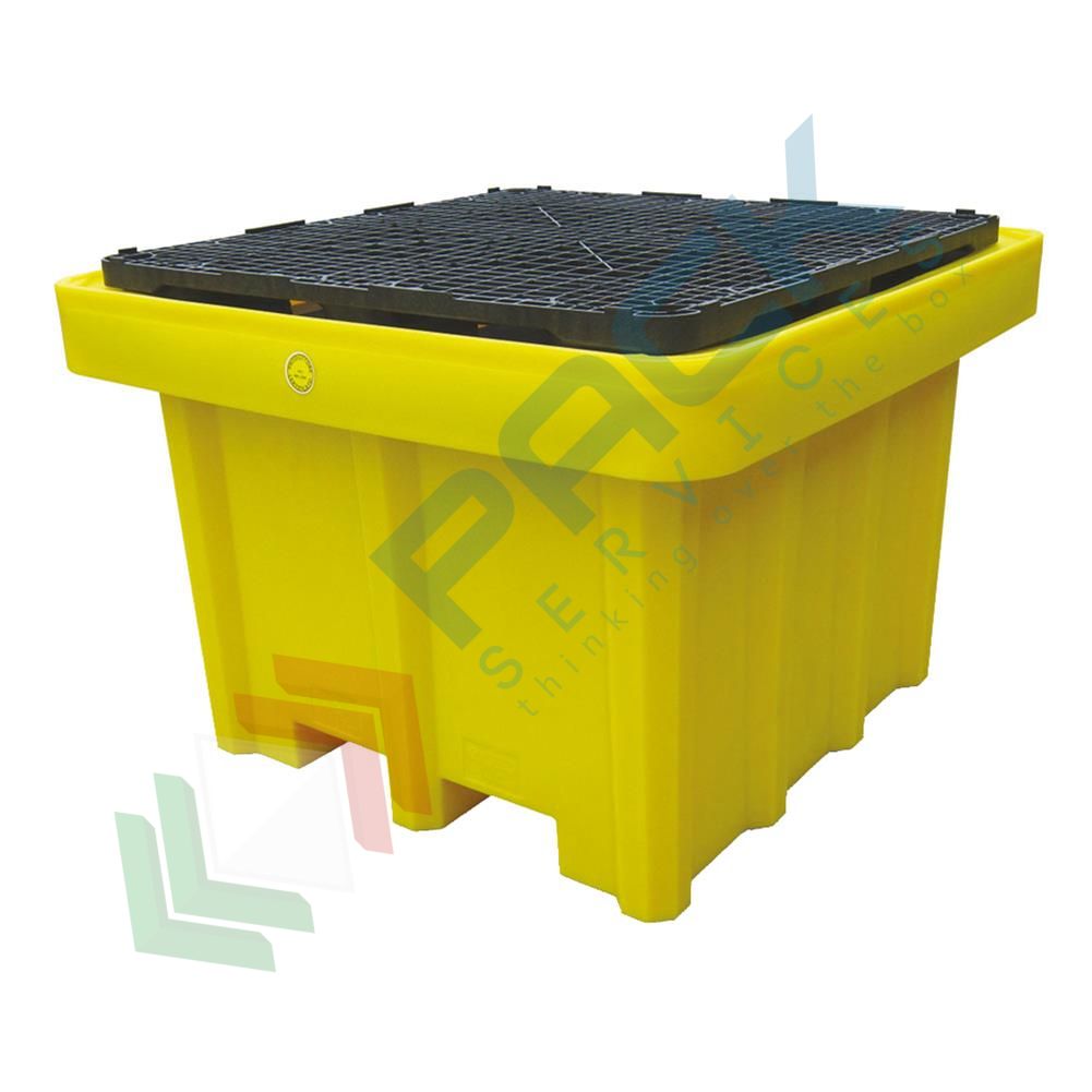 Vasca Di Contenimento Liquidi In Plastica PE - Per 2 Fusti, Capacità 280 Lt - Foto 7