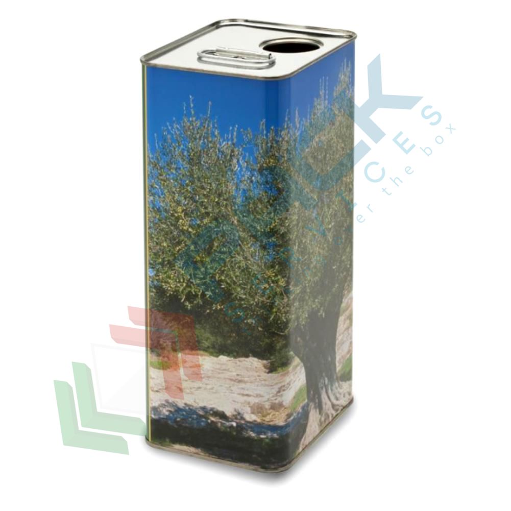 Lattina olio 5 Lt, Ø 32 mm, anonimo con albero