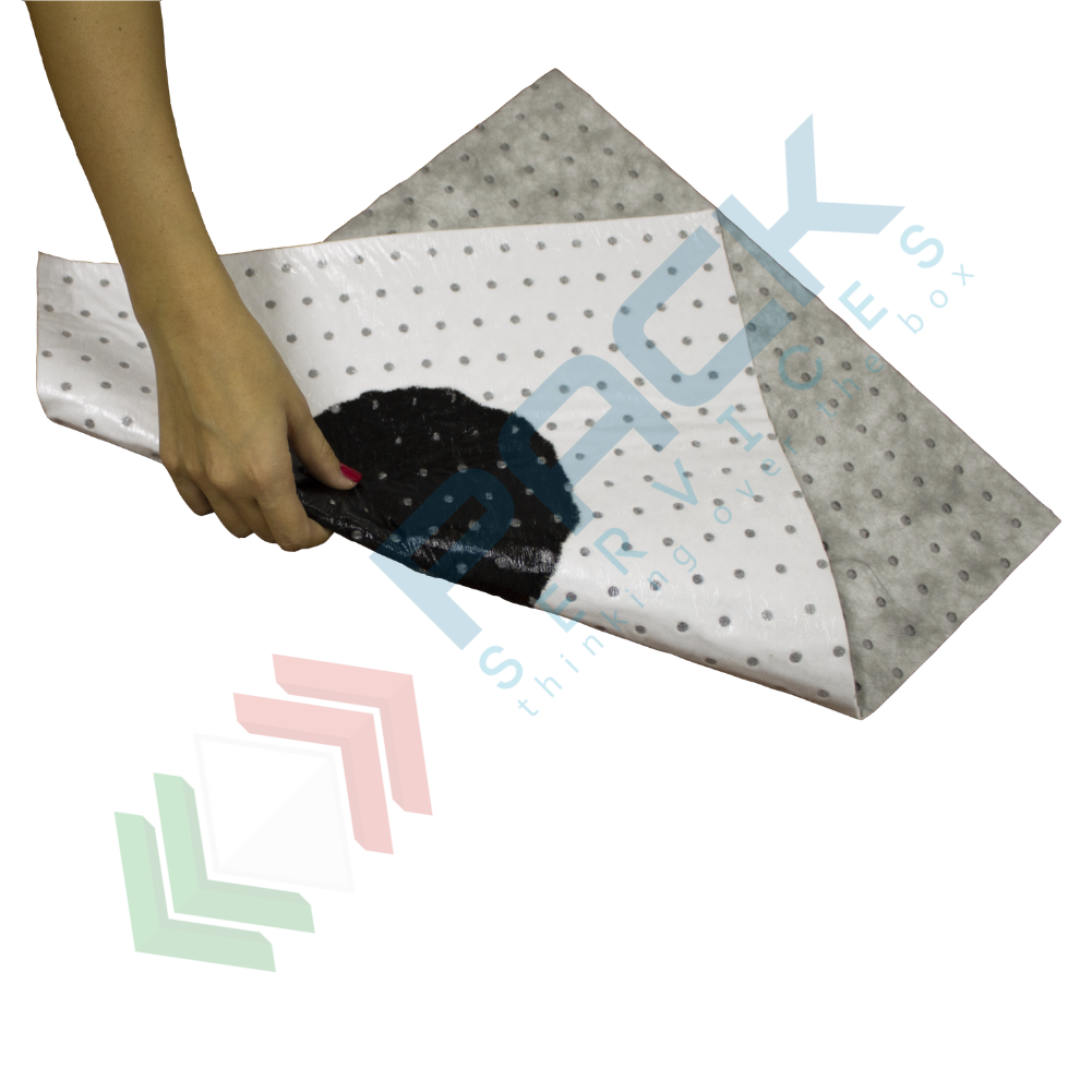 Tappetini Assorbenti Olio MFLCBK - Rotolo 0.4x50m, Grigio, 4mm Spessore, Per Garage - Foto 4