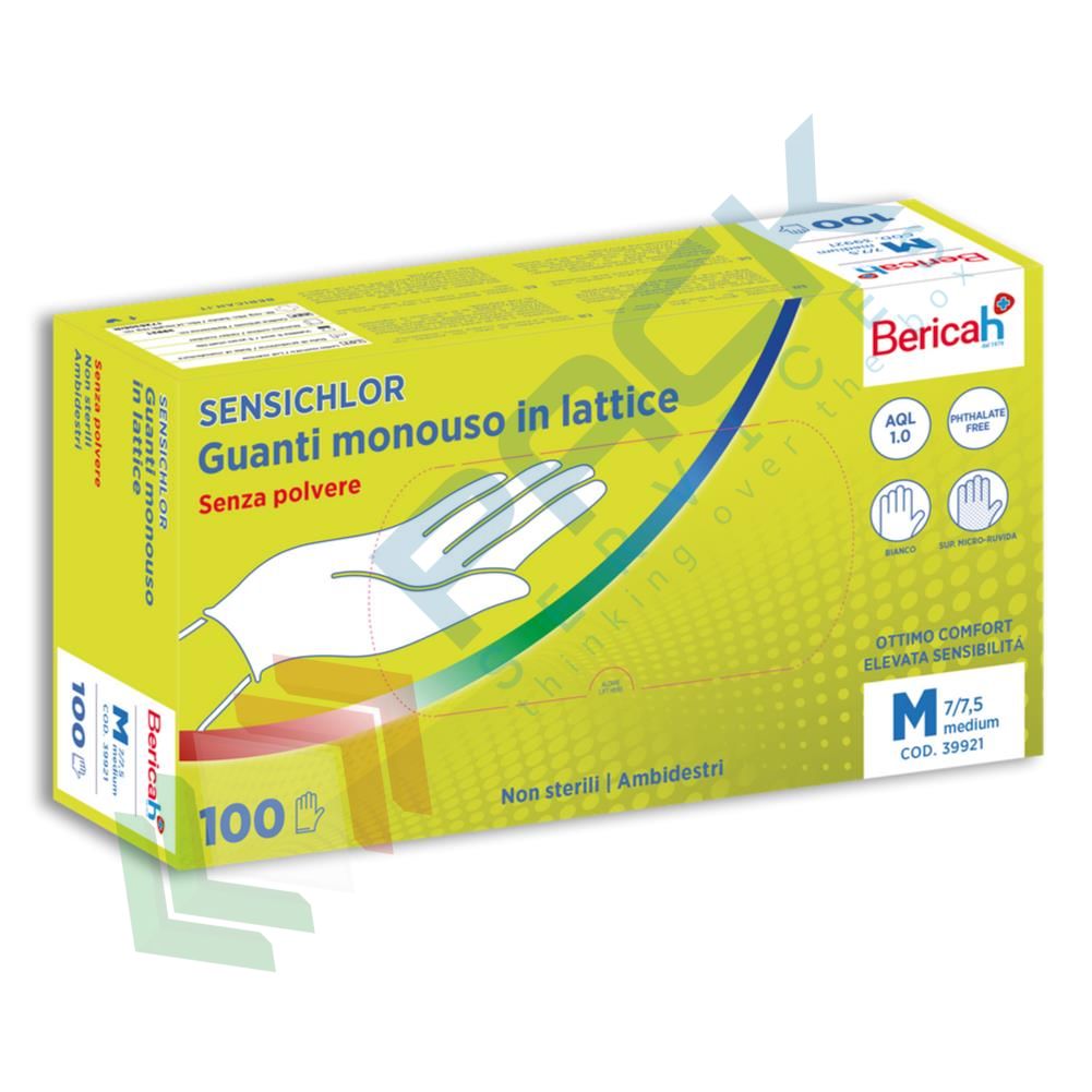 Guanti Esame Lattice Quala 403002 Testurizzati Senza Polvere PF Piccoli 100/Scatola