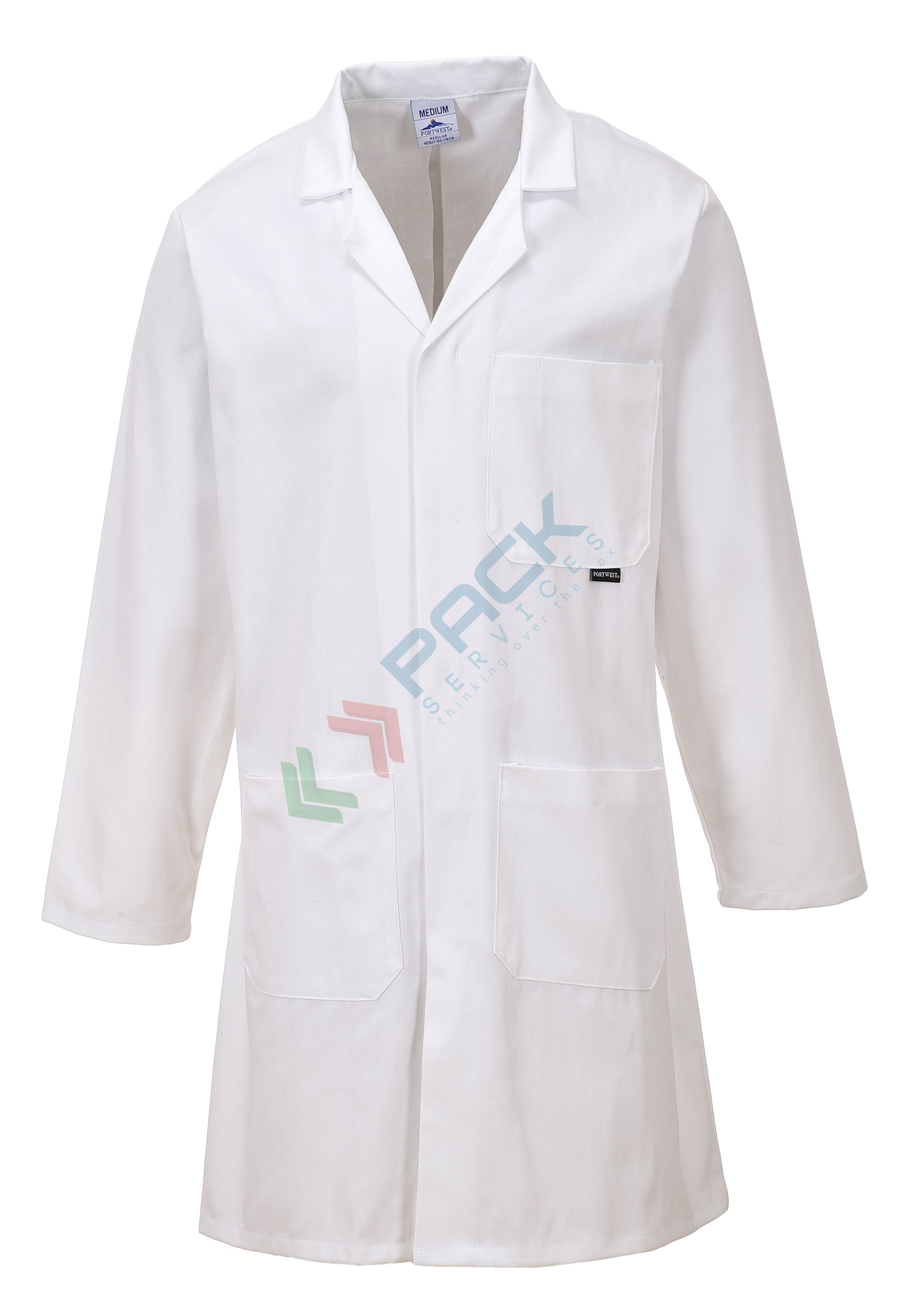 B-well White Laboratory Coat for Women, White Laboratory Coat, Women's Medical C