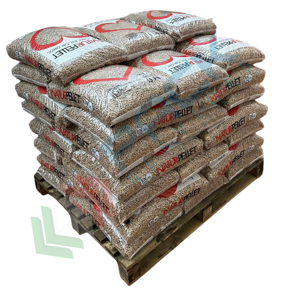 Pellet naturale 100% abete, ENplus A1, conf. 38 sacchi 15 Kg