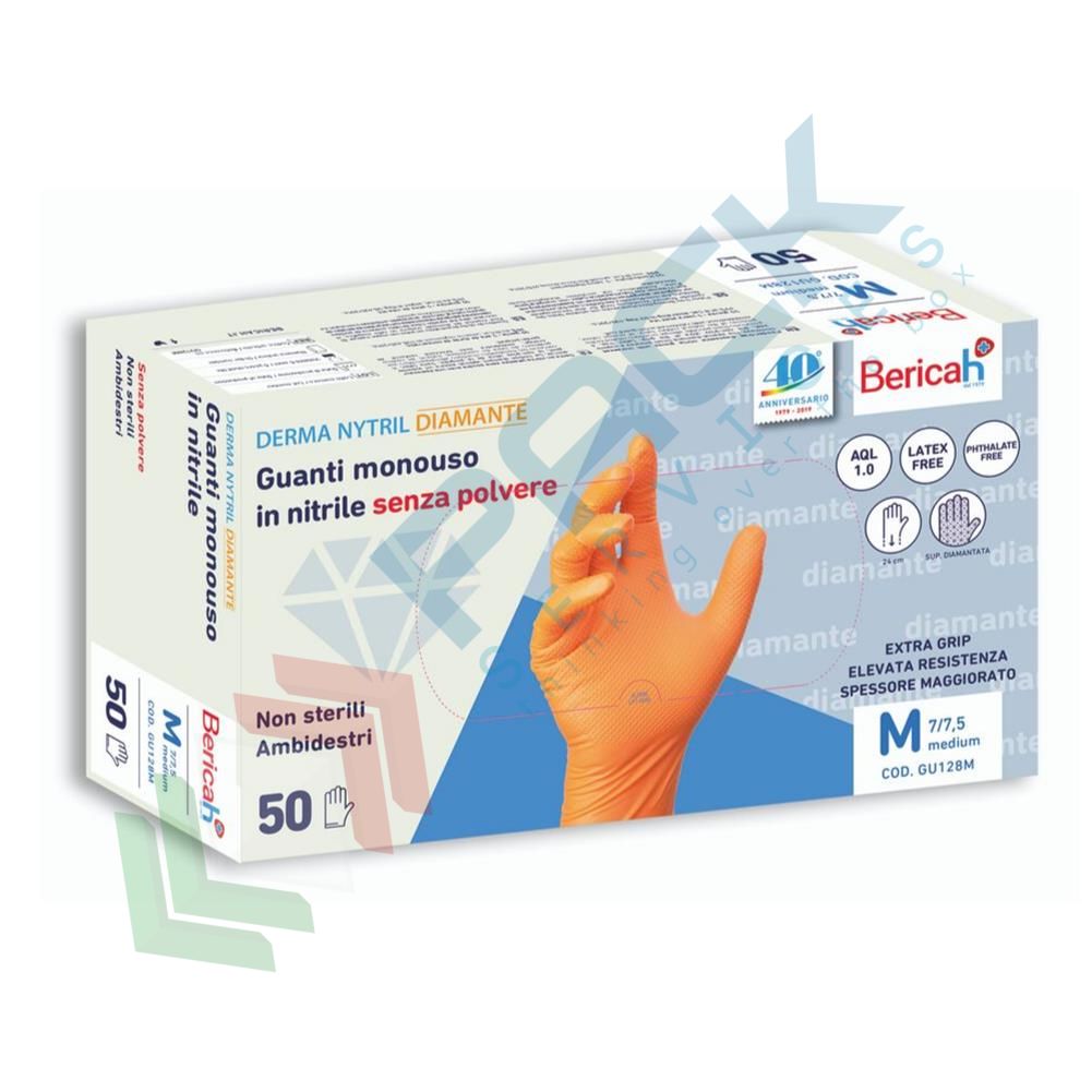 Guanti In Nitrile Monouso - Confezione Da 100 Pezzi Taglia M, Blu - Foto 4
