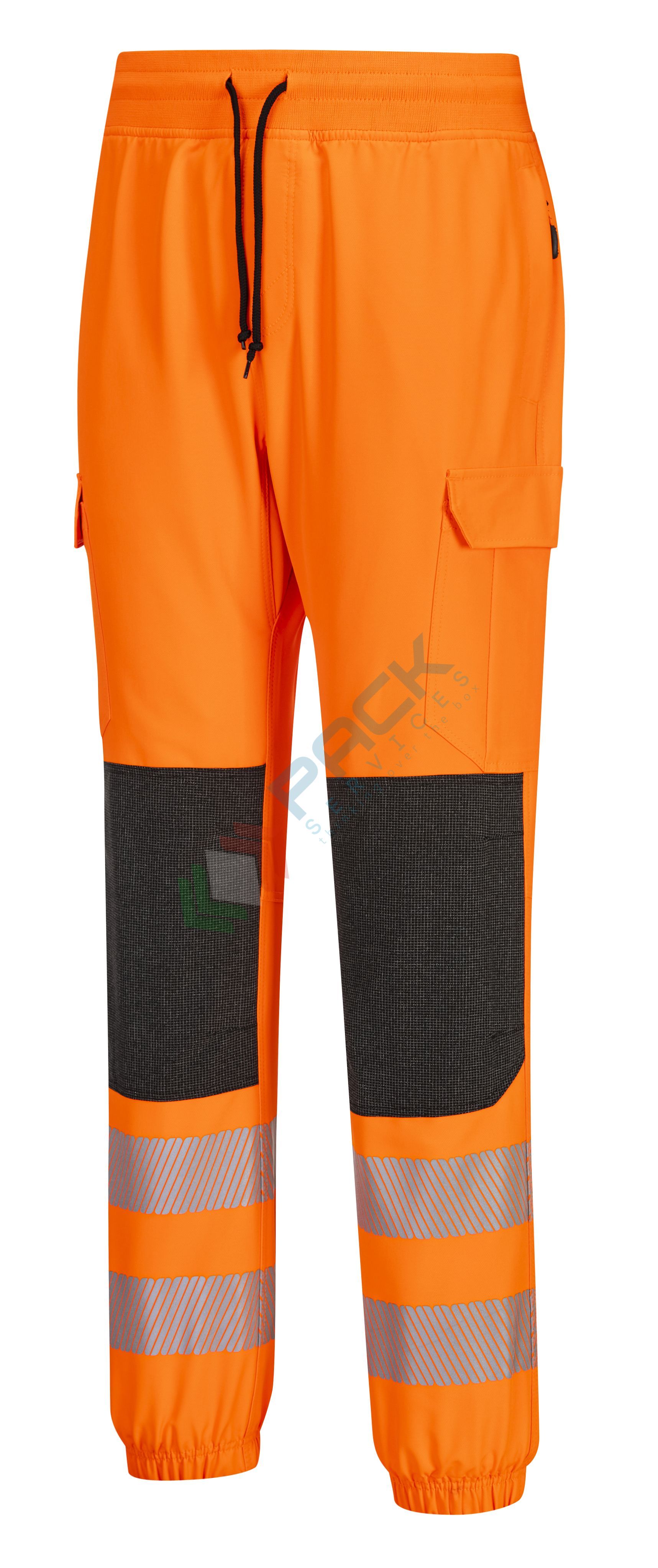 Pantaloni Multitasche Alta Visibilit&agrave; - Cotone/Poliestere, Classe 2 EN ISO 20471