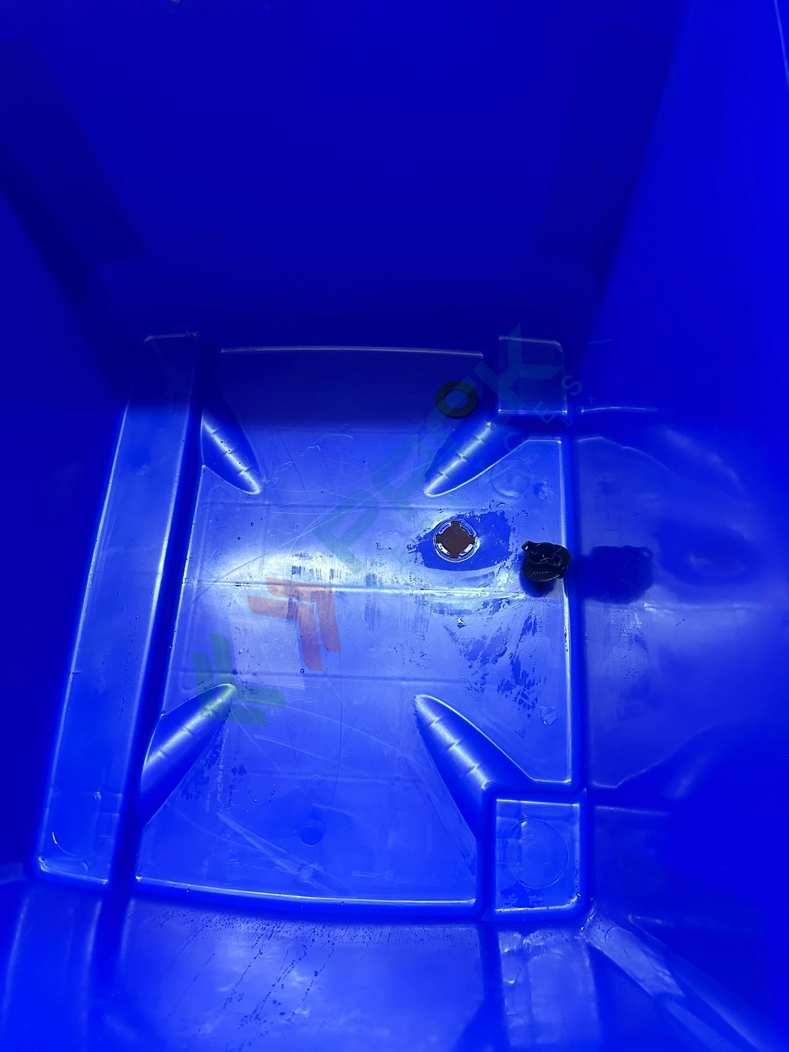 Cassonetto Raccolta Differenziata 1100 Lt Verde - UNI EN 840, Con Ruote E Coperchio Piano - Foto 2