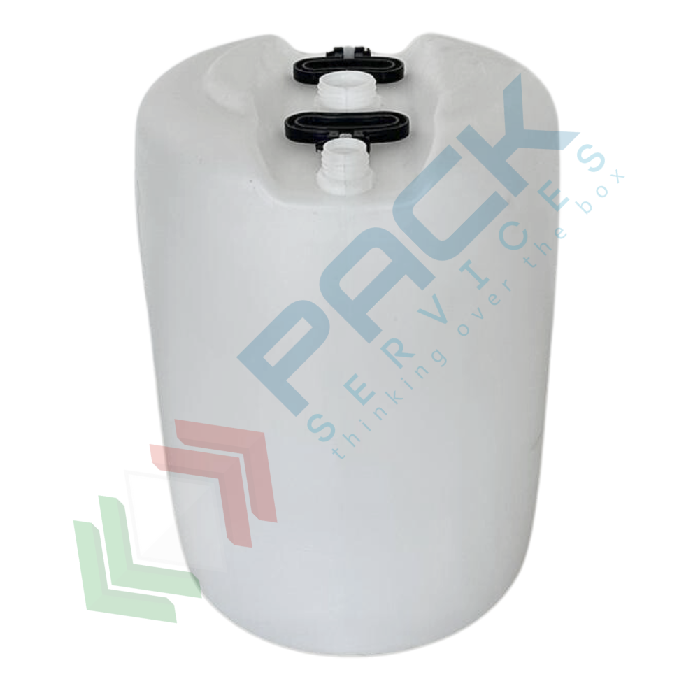Fusto In Plastica Alimentare 50 Litri - Cilindrico, HDPE, Per Liquid, Colore Neutro - Foto 7