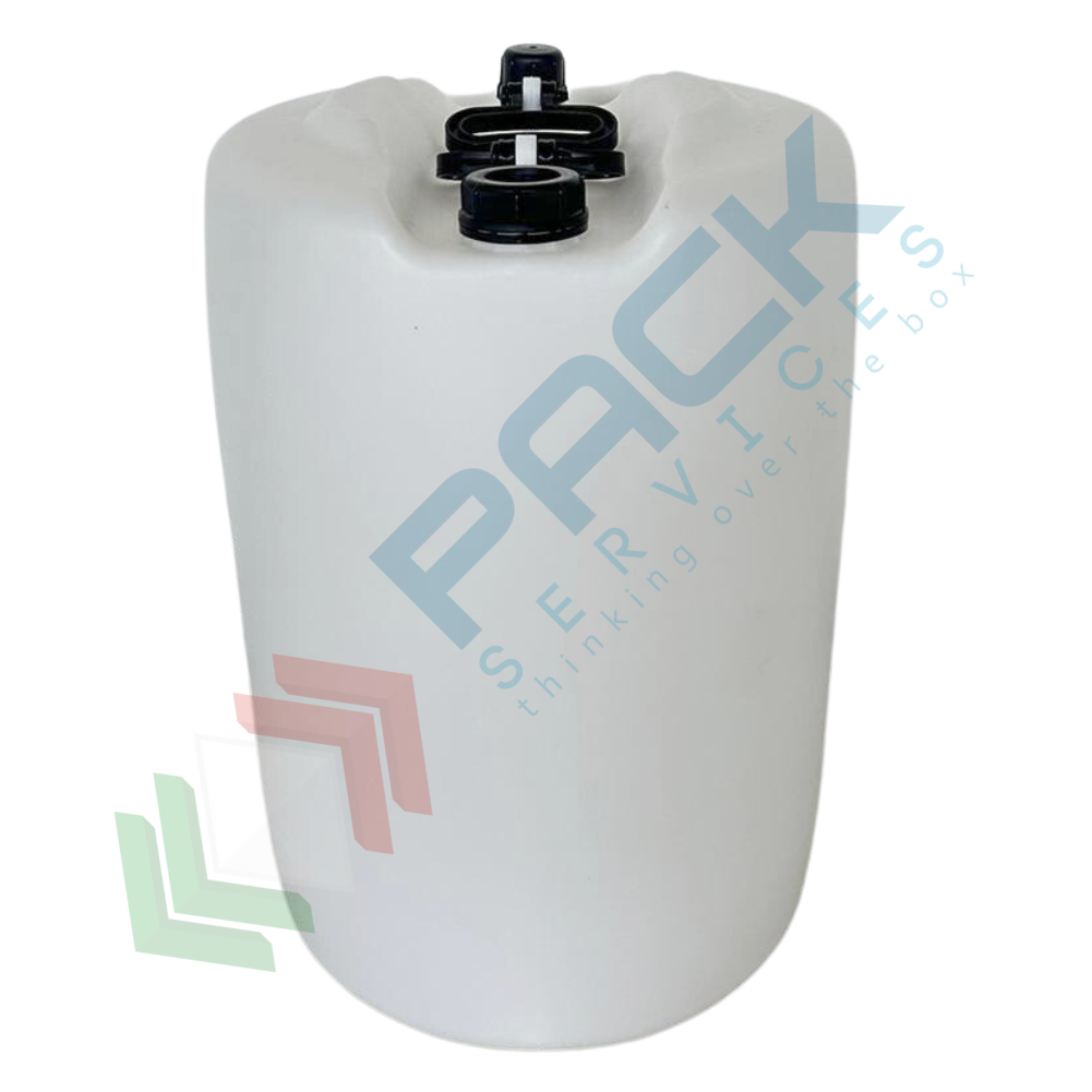 Fusto In Plastica HDPE Blu Da 60 Lt - Cilindrico Ø476x640 Mm, Omologato ADR/ONU Per Liquid - Foto 2