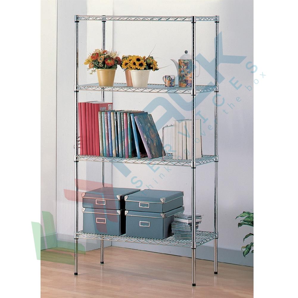 Scaffale Simonrack in metallo con 3 ripiani in metallo e dimensioni totali 90 x 50 x 90 cm in colore zincato
