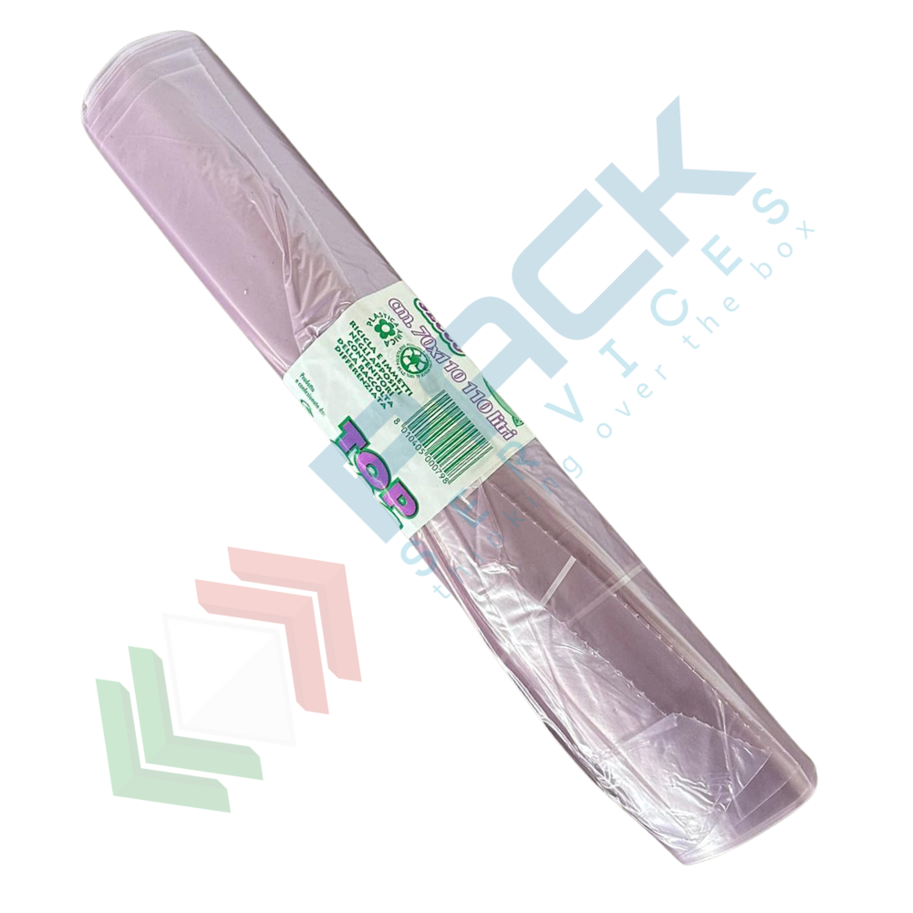 Sacchetti Per Spazzatura 30L Trasparenti - 120 Buste Resistente Con Legacci Per Raccolta Differenziata Interna Ed Esterna