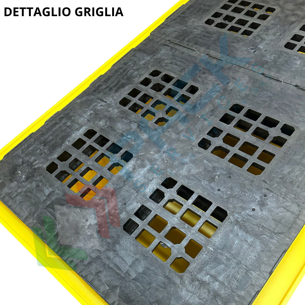 Vasca Di Contenimento Liquidi In Plastica PE - Per 2 Fusti, Capacità 280 Lt - Foto 14