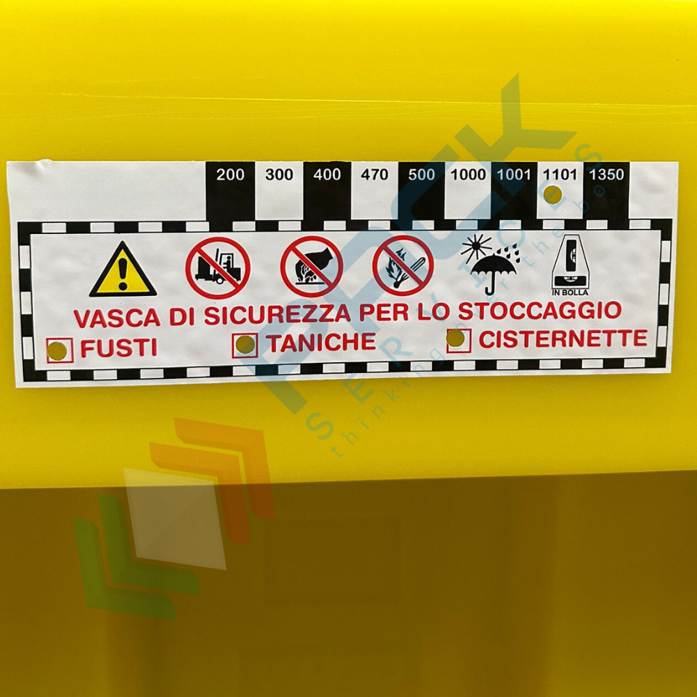 Vasca Di Contenimento Liquidi In Plastica PE - Per 2 Fusti, Capacità 280 Lt - Foto 11