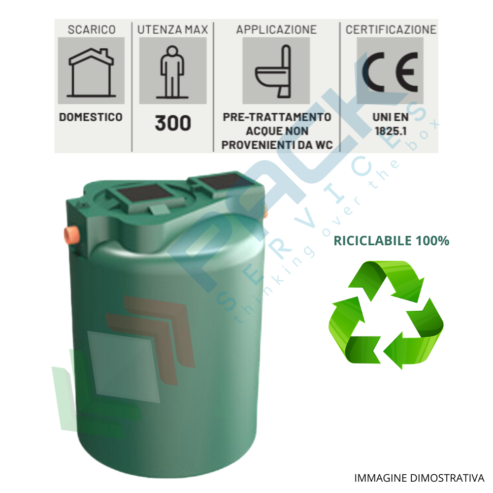 Degrassatore A.E. 5 Per Acque Reflue Domestiche | Capacità 170 Lt, Ø 600 X 675 H Mm - Foto 12