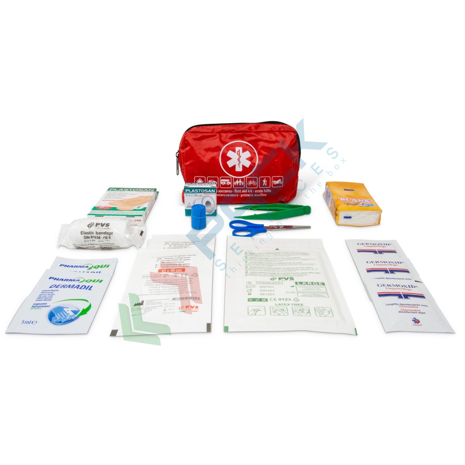 Kit pronto soccorso per moto e motocicli DIN 13167