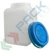 Barattolo in plastica (HDPE), quadrato, capacità 1000 ml, chiusura a vite con sigillo di garanzia (tappo incluso), Tipologia: Barattolo Quadrato (BQ), Capacità: 1 Lt, Chiusura: Tappo a Vite, Colore: Neutro, 7 image vendita, produzione, prezzi e offerte