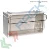 Cassettiera porta minuteria in plastica (PET), con 3 cassetti, Mis. 600 L x 200 P x 215 H mm, colore blu, Tipologia: Cassettiera Crystal Box, Versione: Profondità 20 cm, Cassetti/e nr.: 3, Colore: Blu, 2 image vendita, produzione, prezzi e offerte