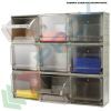 Cassettiera porta minuteria in plastica (PET), con 3 cassetti, Mis. 600 L x 200 P x 215 H mm, colore blu, Tipologia: Cassettiera Crystal Box, Versione: Profondità 20 cm, Cassetti/e nr.: 3, Colore: Blu, 5 image vendita, produzione, prezzi e offerte