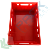 Cassetta in plastica (HDPE) per carne, sovrapponibile, capacità 40 Lt, Mis. 600 L x 400 P x 200 H mm, omologata DIN 55423, Tipologia: Cassa Sovrapponibile Carne, Versione: Base e Pareti Chiuse, Mis. Base (cm): 40 x 60, Altezza (cm): 20, Capacità: 40 Lt, Contatto Diretto con Alimenti: SI, Colore: Rosso, 15 image vendita, produzione, prezzi e offerte