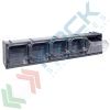 Cassettiera porta minuteria in plastica (PET), con 5 cassetti, Mis. 600 L x 133 P x 132 H mm, colore grigio scuro, Tipologia: Cassettiera Crystal Box, Versione: Profondità 13,3 cm, Cassetti/e nr.: 5, Colore: Grigio Scuro vendita, produzione, prezzi e offerte