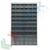 Scaffale con cassettiere porta minuteria, capacità 60 cassetti, Mis. 1260 L x 250 P x 2000 H mm, colore grigio scuro, Tipologia: Scaffale, Tipo Contenitore: Cassette Portaminuteria, Versione: Standard, Cassetti/e nr.: 60, Colore: Grigio Scuro, Misura: 1260 L x 250 P x 2000 H mm vendita, produzione, prezzi e offerte
