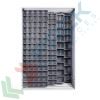Armadio con cassettiere porta minuteria, capacità 224 cassetti, 2 pannelli fissi + 3 scorrevoli, colore grigio scuro, Tipologia: Scaffale con Pannelli Scorrevoli, Tipo Contenitore: Cassette Portaminuteria, Versione: 2 Fissi + 3 Scorrevoli, Cassetti/e nr.: 224, Colore: Grigio Scuro, Misura: 1270 L x 800 P x 1950 H mm vendita, produzione, prezzi e offerte