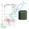 Fossa settica monocamerale, A.E. 5, Mis. 780 L x 1000 P x 1000 H mm, capacità 500 Lt, Utilizzo: Trattamento Primario, Tipologia: Fossa Settica, Volume (Lt): 500, Versione: Monocamerale, 10 image vendita, produzione, prezzi e offerte