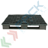 Pallet in plastica riciclata (PP), Mis. 800 L x 1200 P x 162 H mm, con 3 traverse, piano forato, portata statica 5000 Kg, portata dinamica 1500 Kg, portata su scaffale 500 Kg, Tipologia: Pallet per Magazzino, Mis. Base (cm): 80 x 120, Piano Superiore: Forato, Base d’Appoggio: 3 Traverse, Portata Statica (Kg): 5000, Portata Dinamica (Kg): 1500, Portata su Scaffale (Kg): 500, Altezza (cm): 16,2, 8 image vendita, produzione, prezzi e offerte
