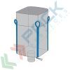 Saccone big bag U-Panel, Mis. 100 L x 100 P x 200 H cm, SWL 1500 Kg, SF 5:1, caramella/valvola, Tipologia: Saccone U-Panel, Apertura Superiore: A caramella, Fondo: Valvola di Scarico, Misura: 100 x 100 x 200 cm, Capacità di carico (SWL): 1500 Kg, 10 image vendita, produzione, prezzi e offerte