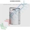 Serbatoio in plastica (PE) per chimici e alimenti, cilindrico verticale, capacità 220 Lt, Mis. Ø 620 x 900 H mm, colore neutro, Tipologia: Serbatoio Cilindrico Verticale Alto, Capacità: 220 Lt, 23 image vendita, produzione, prezzi e offerte
