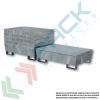 Vasca di contenimento liquidi in acciaio zincato, conica ed inseribile, ideale per 4 fusti, volume di raccolta 270 Lt, Mis. 1200 L x 1200 P x 300 H mm, Tipologia: Vasca per Fusti, Ideale per: 4 Fusti, Versione: Conica con Griglia, Materiale: Acciaio, Volume di Raccolta (Lt): 270, 15 image vendita, produzione, prezzi e offerte