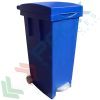 Bidone spazzatura per la raccolta differenziata rifiuti, capacità 80 Lt, con ruote, pedale e anello fermasacco, chiusura con coperchio a cerniera, colore blu, Tipologia: Bidone, Capacità: 80 Lt, Chiusura: Coperchio a Cerniera, Versione: Con Pedale, Colore: Blu, 5 image vendita, produzione, prezzi e offerte