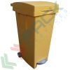 Bidone spazzatura per la raccolta differenziata rifiuti, capacità 80 Lt, con ruote, pedale e anello fermasacco, chiusura con coperchio a cerniera, colore giallo, Tipologia: Bidone, Capacità: 80 Lt, Chiusura: Coperchio a Cerniera, Versione: Con Pedale, Colore: Giallo, 5 image vendita, produzione, prezzi e offerte