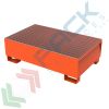 Vasca di contenimento liquidi in acciaio ideale per 2 fusti, volume di raccolta 200 Lt, Mis. 1300 L x 800 P x 392 H mm, colore arancio RAL 2004, Tipologia: Vasca per Fusti, Ideale per: 2 Fusti, Versione: Standard, Materiale: Acciaio, Volume di Raccolta (Lt): 200 vendita, produzione, prezzi e offerte