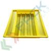Vasca di contenimento liquidi in plastica (PE), per scaffalature, ideale per 2 fusti pallettizzati, volume di raccolta 140 Lt, Mis. 920 L x 1320 L x 220 H mm, colore giallo, Tipologia: Vasca per Fusti, Ideale per: 2 Fusti, Versione: per Scaffalatura, Materiale: Plastica, Volume di Raccolta (Lt): 140 vendita, produzione, prezzi e offerte