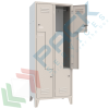 Armadio spogliatoio in metallo sovrapposto a "Z", 4 vani, Mis. 690 L x 500 P x 1800 H mm, maniglia lucchettabile, Tipologia: Salva Spazio, Nr. Vani: 4, Larghezza (cm): 69, Profondità (cm): 50, Altezza (cm): 180, Chiusura: Maniglia vendita, produzione, prezzi e offerte