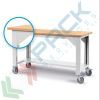 Kit 2 squadre di rinforzo per banchi da lavoro con gambe regolabili (serie BWUP), colore blu RAL 5012, Tipologia: Squadre di Rinforzo, Colore: Blu, 2 image vendita, produzione, prezzi e offerte