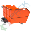 Benna ribaltabile porta rottami con ruote, in acciaio, capacità 2000 Lt, portata 2000 kg, Mis. 2000 L x 1495 P x 1137 H mm, colore arancione RAL 2004, Tipologia: Benna Scarico con Muletto, Pareti: Chiuse, Base: 4 Ruote, Capacità: 2000 Lt, Portata (Kg): 2000 vendita, produzione, prezzi e offerte