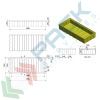 Vasca di contenimento liquidi in plastica (PE), per sotto scaffalatura, volume di raccolta 1200 Lt, Mis. 2700 L x 1205 P x 420 H mm, colore giallo, Tipologia: Vasca per Fusti, Ideale per: 10 Fusti, Versione: per Sotto Scaffalatura, Materiale: Plastica, Volume di Raccolta (Lt): 1200, 4 image vendita, produzione, prezzi e offerte