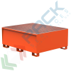 Vasca di contenimento liquidi in acciaio ideale per 1 cisterna IBC, volume di raccolta 1000 Lt, Mis. 1600 L x 1300 P x 635 H mm, colore arancio RAL 2004, Tipologia: Vasca per Cisterne, Ideale per: 1 Cisterna, Versione: Standard, Materiale: Acciaio, Volume di Raccolta (Lt): 1000 vendita, produzione, prezzi e offerte