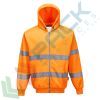 Felpa alta visibilità con cappuccio, 65% poliestere + 35% cotone, 300 gr, chiusura con zip, omologata EN ISO 20471, colore arancione, Tipologia: Felpa Alta Visibilità, Colore: Arancione, Taglia: XS, Vestibilità: Regular vendita, produzione, prezzi e offerte