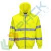 Felpa alta visibilità con cappuccio, 65% poliestere + 35% cotone, 300 gr, chiusura con zip, omologata EN ISO 20471, colore giallo, Tipologia: Felpa Alta Visibilità, Colore: Giallo, Taglia: L, Vestibilità: Regular vendita, produzione, prezzi e offerte