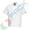 Giacca da lavoro, modello chef, tessuto Twil, 65% poliestere + 35% cotone, 1 tasca, 190 gr, manica corta, colore bianco, Colore: Bianco, Taglia: XL vendita, produzione, prezzi e offerte