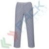 Pantalone da lavoro da chef, tessuto Kingsmill 100% Cotone, 190 gr, modello Barnet, fresco e comodo ideale per alte temperature, colore blu a scacchi, Colore: Blu Scuro, Taglia: S, Vestibilità: Regular vendita, produzione, prezzi e offerte