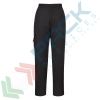Pantalone da lavoro da donna, tessuto Kingsmill 65% Poliestere + 35% Cotone, 210 gr, modello Combat, comodo ed elegante, vestibilità regular, colore nero, Colore: Nero, Taglia: XS, Vestibilità: Regular vendita, produzione, prezzi e offerte