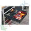 Banco da lavoro con ruote, piano in legno e 1 cassetto, gambe regolabili in altezza, Mis. 2000 L x 750 P x 887/1262 H mm, colore blu, Tipologia: Banco con Ruote, Gambe: Regolabili, Materiale Piano: Legno, Larghezza (cm): 200, Versione: 1 Cassetto, Colore: Blu, 11 image vendita, produzione, prezzi e offerte