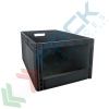Cassetta in plastica riciclata (PP) sovrapponibile con finestra, 55 Lt, mis. 600 L x 400 P x 280 H mm, base chiusa, maniglie passanti, Tipologia: Cassa Norma Europa, Versione: Base e Pareti Chiuse Con Finestra, Mis. Base (cm): 40 x 60, Altezza (cm): 28, Capacità: 55 Lt, Contatto Diretto con Alimenti: NO, Colore: Grigio, 10 image vendita, produzione, prezzi e offerte